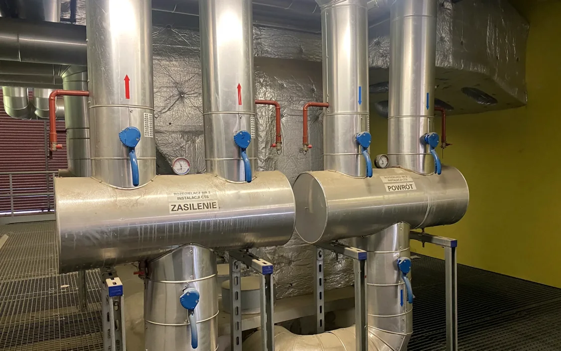 Heating and hot water installations