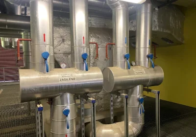 Heating and hot water installations